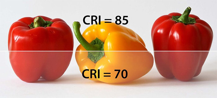 Chỉ số hoàn màu CRI cao sẽ giúp phản ánh màu sắc vật thể tốt hơn