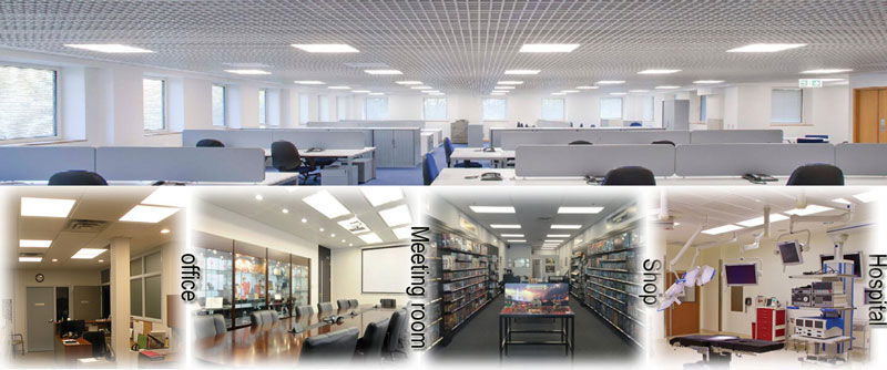 Đèn LED Panel chữ nhật 40W PN05 được ứng dụng rộng rãi trong nhiều không gian khác nhau